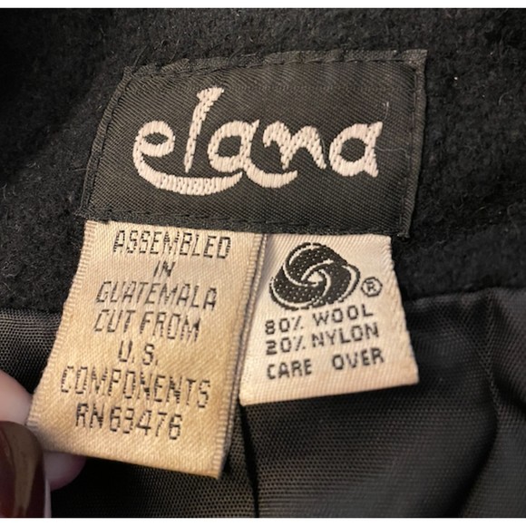 Elana Vintage 90's Wool Blazer - Sz L - Picture 10 of 10